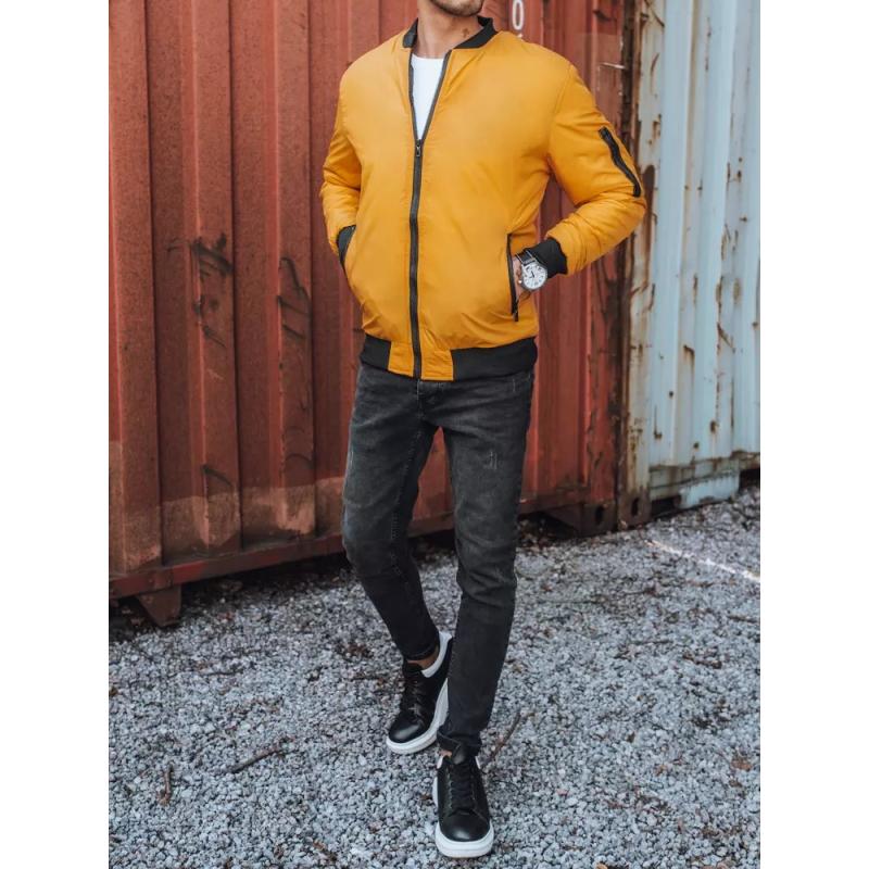 Férfi őszi kabát sárga URBAN