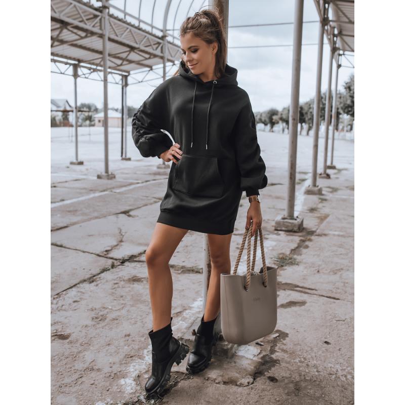 Dámske mikinové šaty EASSY čierna