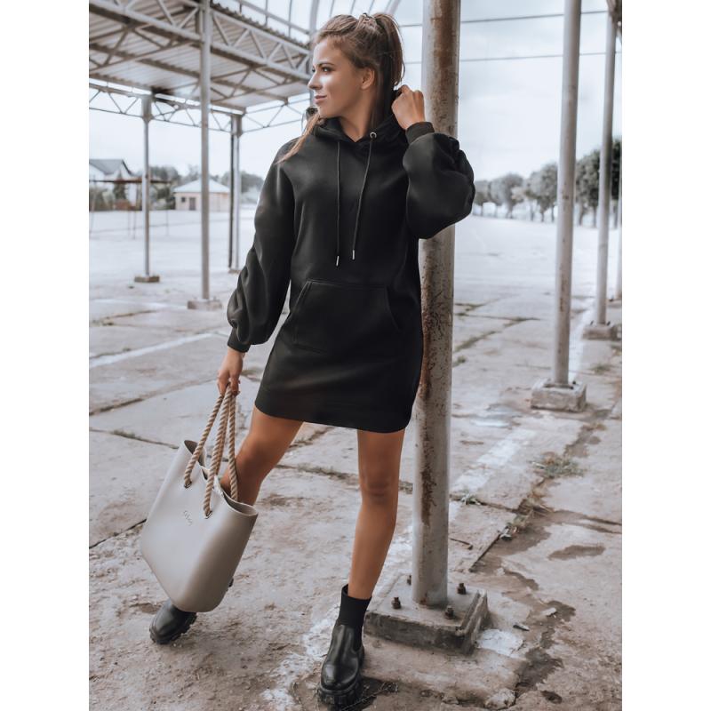 Dámske mikinové šaty EASSY čierna