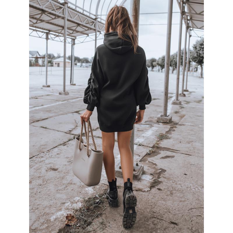 Dámske mikinové šaty EASSY čierna