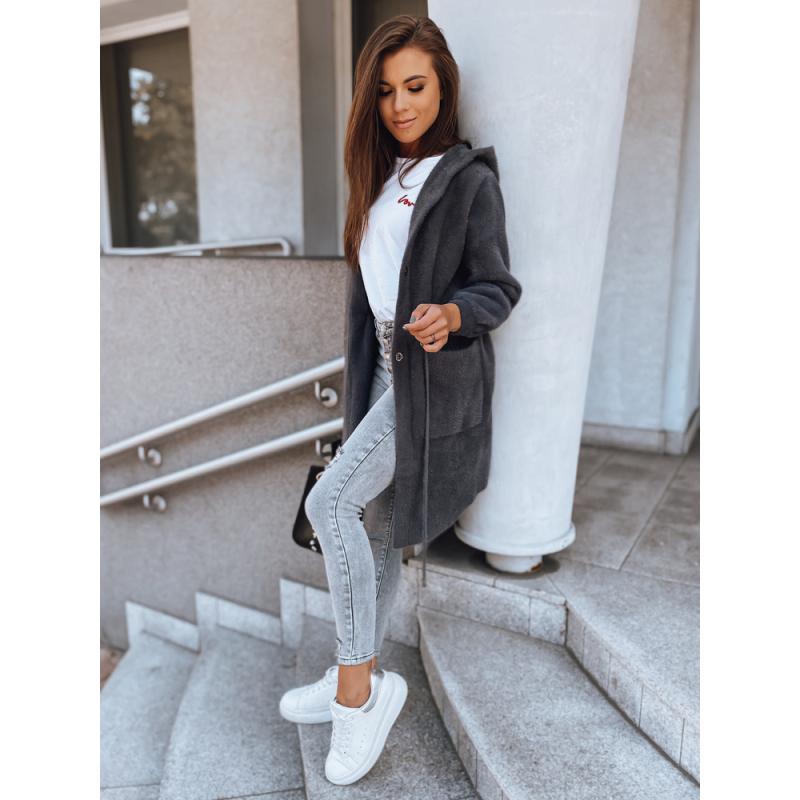 Dámský společenský kabát MELBY šedá