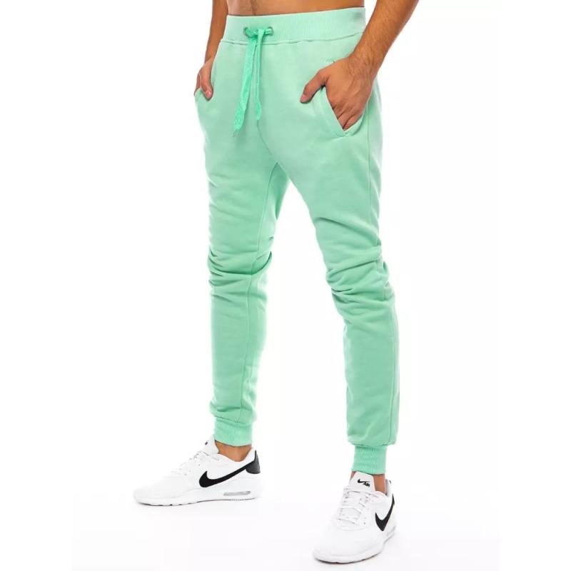 Pánské sportovní tepláky světle zelené