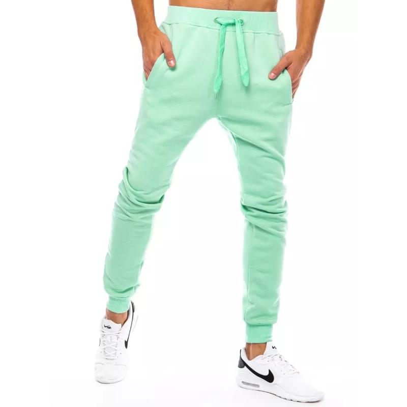 Pánské sportovní tepláky světle zelené