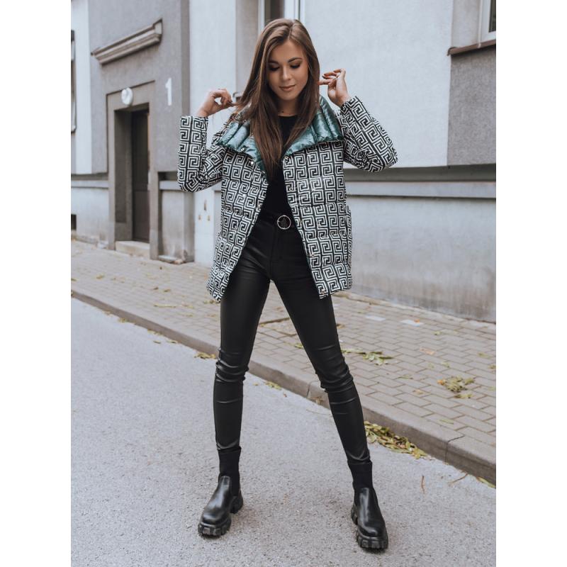 Dámska prešívaná bunda dels zelená