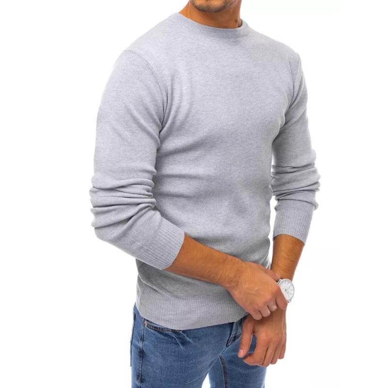 Férfi őszi pulóver GENTLE világosszürke