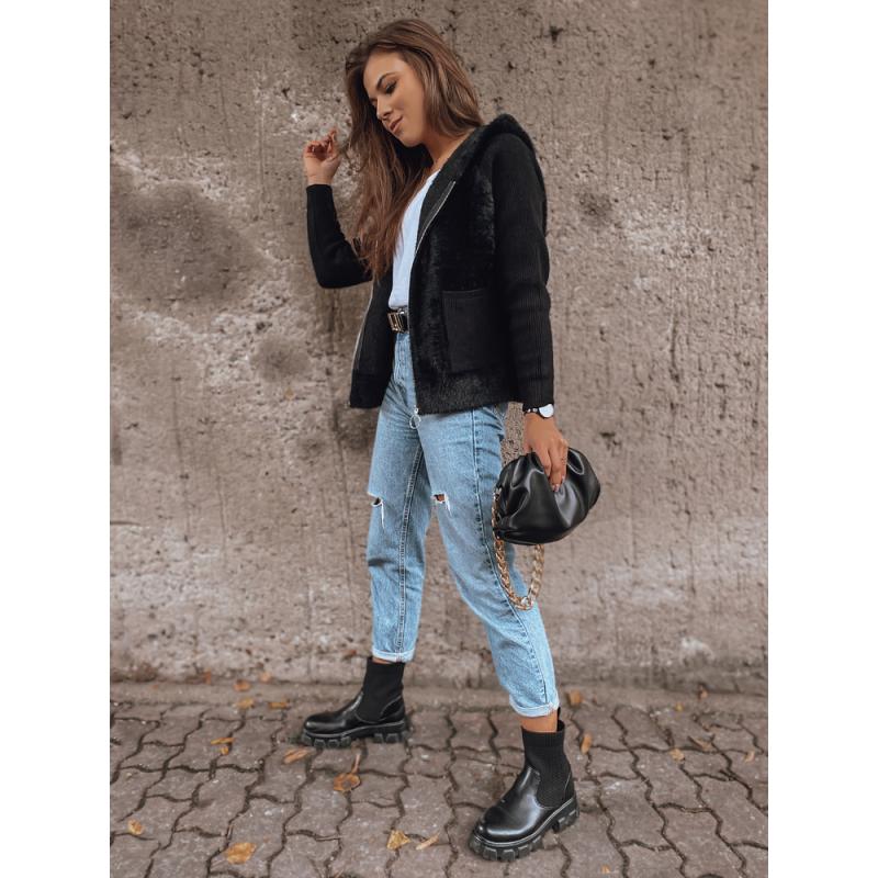 Dámská zateplená bunda s kapucí KATHERINE černá