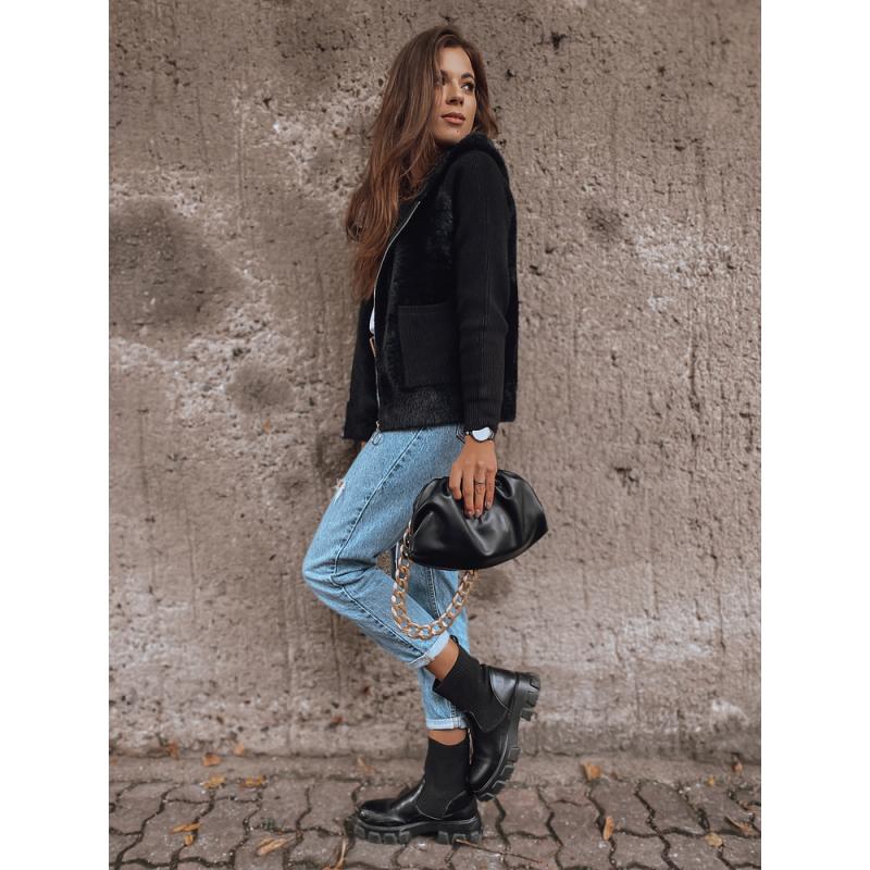 Dámská zateplená bunda s kapucí KATHERINE černá