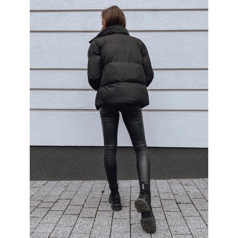 Női téli steppelt dzseki kapucni nélkül LARO fekete