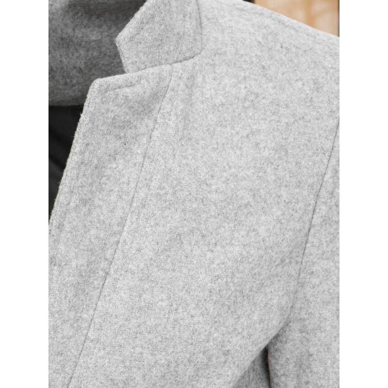 Pánsky jednoradový elegantný kabát MARCO šedá