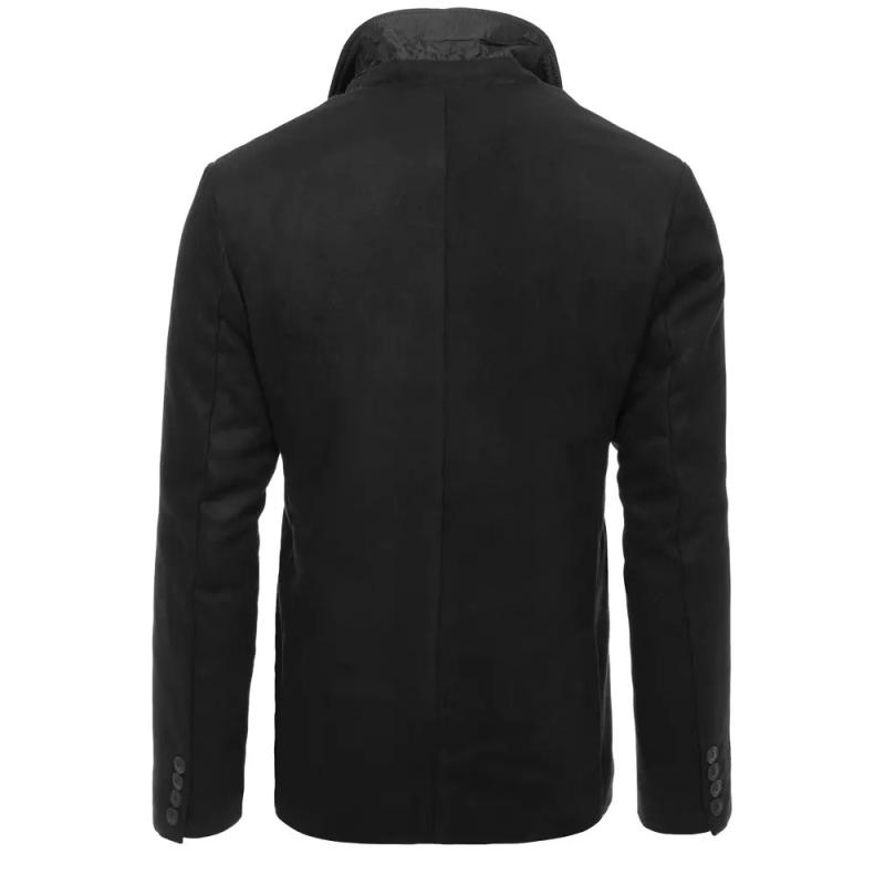 Pánský dvouřadý zimní kabát POLO černá