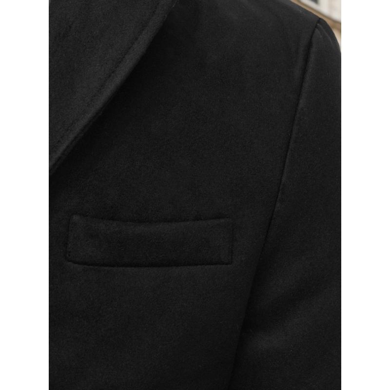 Férfi dupla melles télikabát POLO fekete