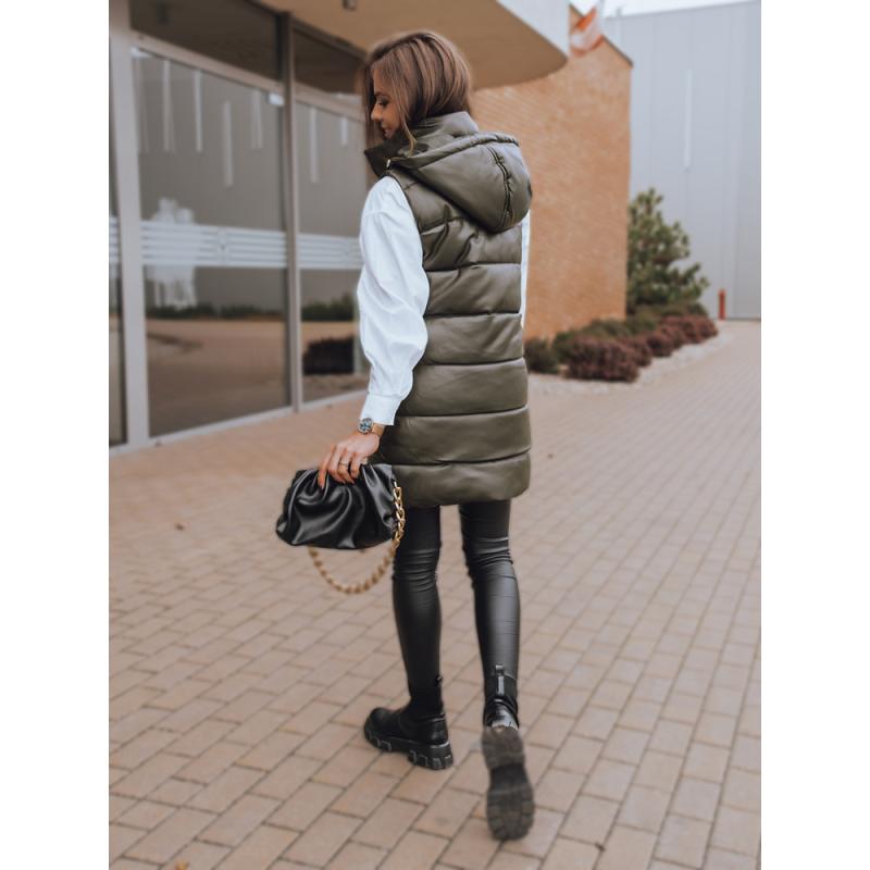 Dámska prešívaná zimná vesta FIERA zelená