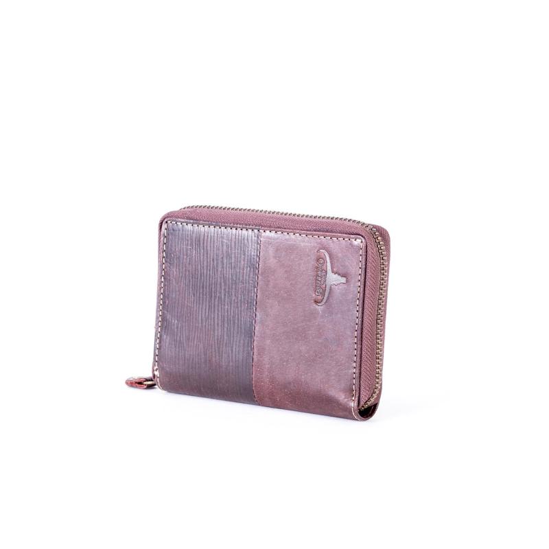 Hnedá pánska peňaženka na zips