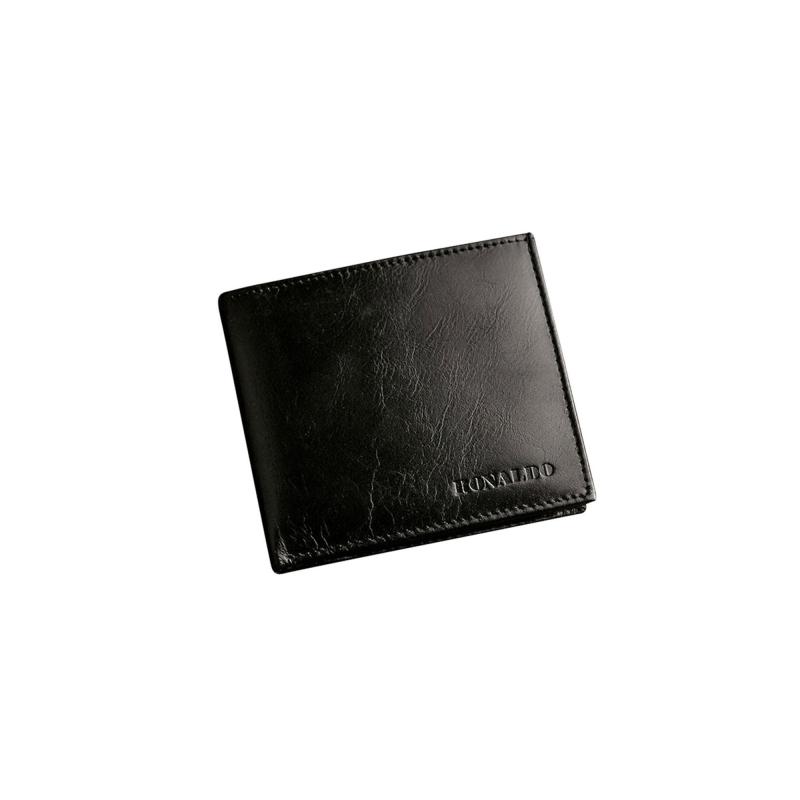 Čierna horizontálna pánska peňaženka