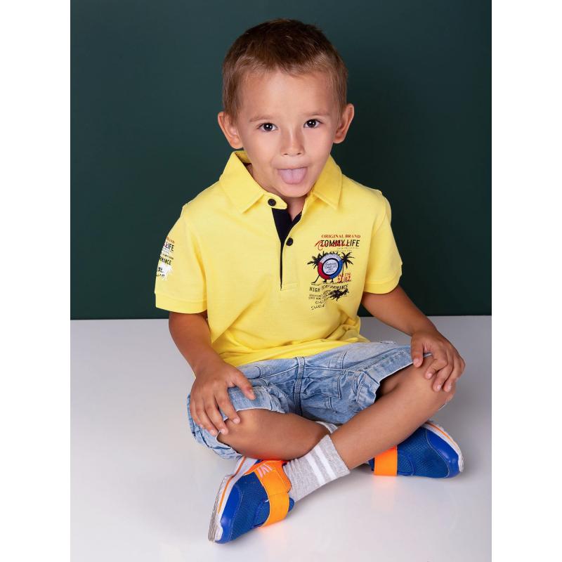 TOMMY LIFE Fiúk sárga póló póló