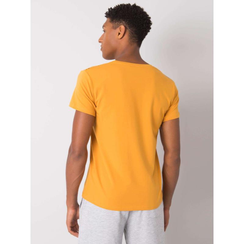 Bavlnené tričko Kendrick v horčicovej farbe
