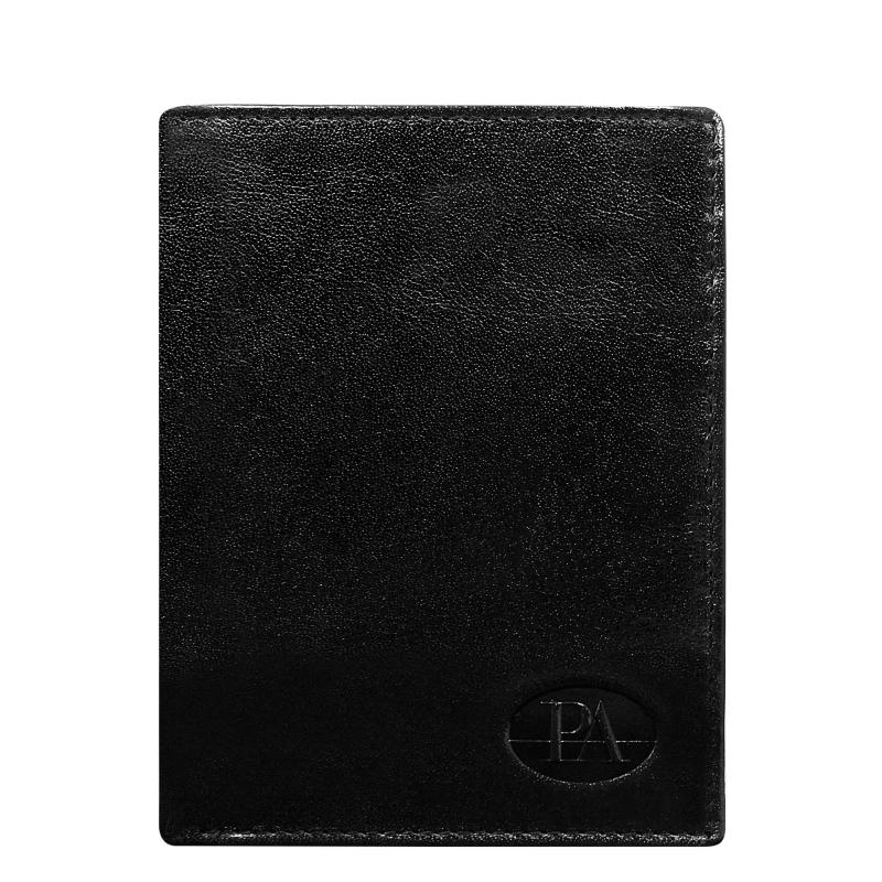 Čierna klasická pánska kožená peňaženka