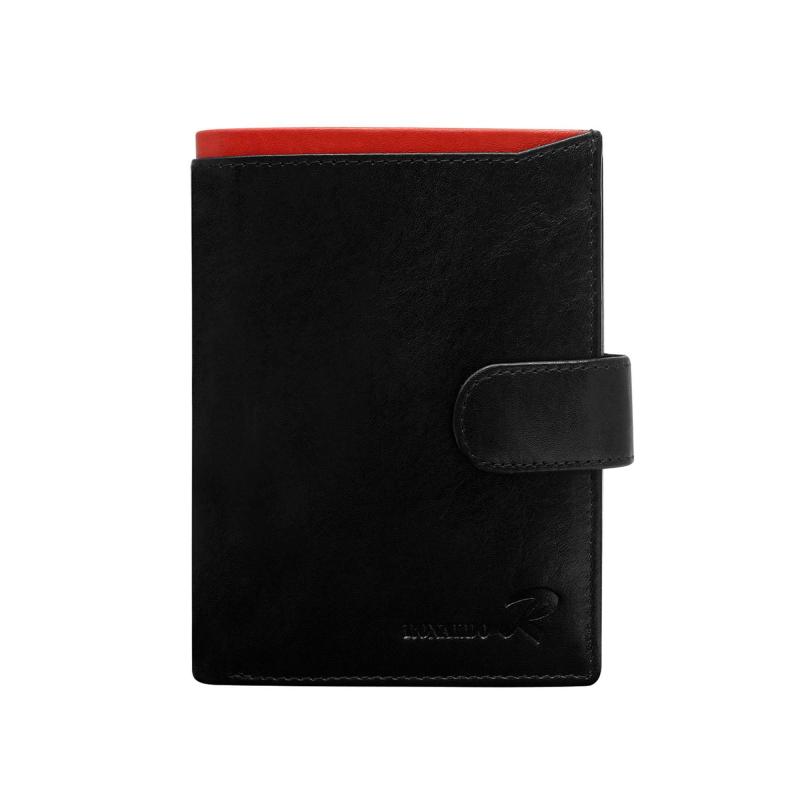 Pánská kožená peněženka s červenou vložkou