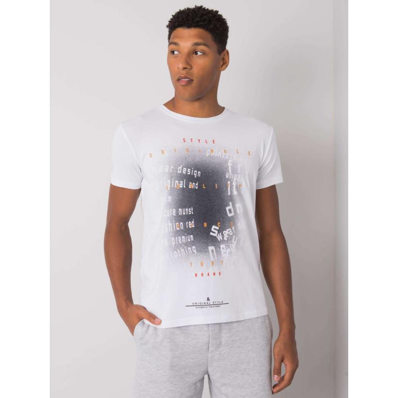 Férfi fehér pamut póló Lawson