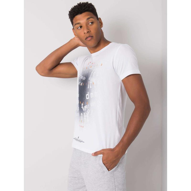 Férfi fehér pamut póló Lawson