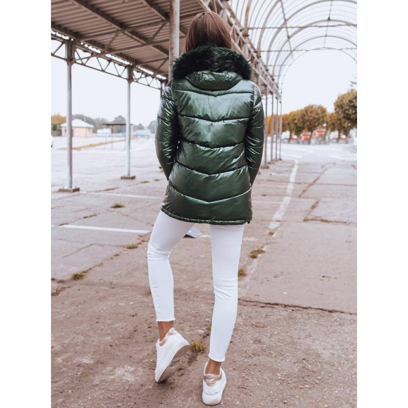 Dámská zimní parka s kapucí PAGET zelená