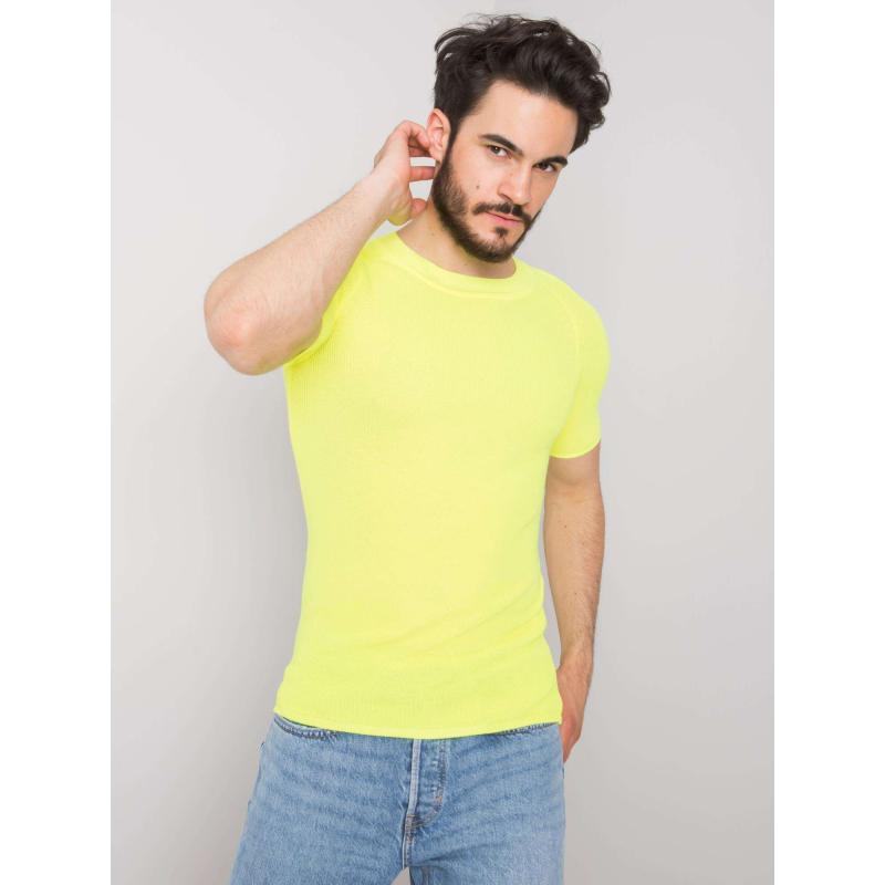 Pánské fluo žluté pletené tričko Elliott
