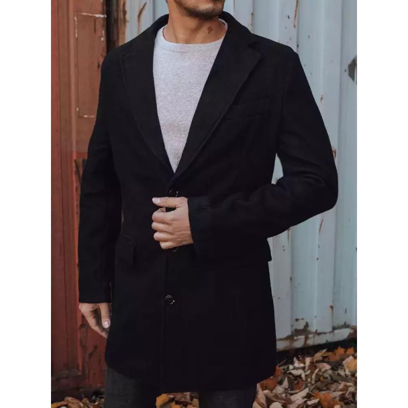 Pánsky jednoradový kabát SALLY čierna