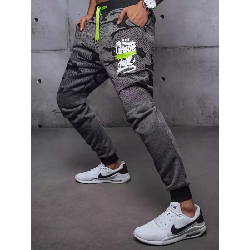 Pánska tepláková súprava s potlačou CORA šedá