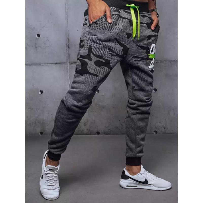 Pánska tepláková súprava s potlačou CORA šedá