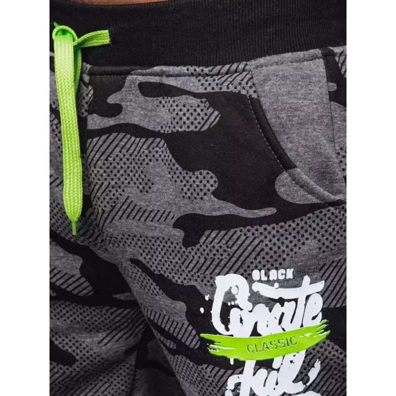 Pánska tepláková súprava s potlačou CORA šedá