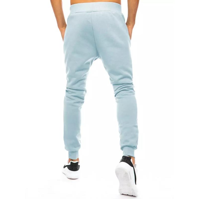 Pánske športové tepláky bez potlače CORO modré