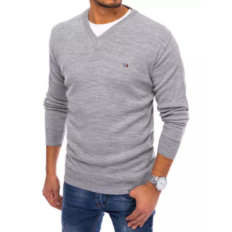 Pánsky elegantný sveter light NOLO grey