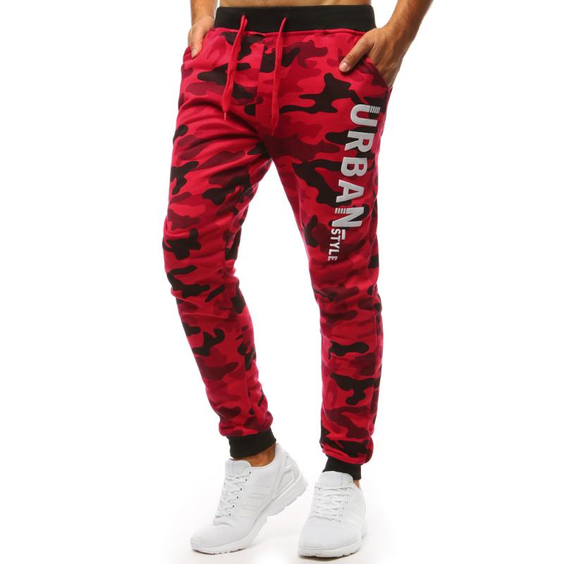 Férfi tréningnadrág URBAN piros