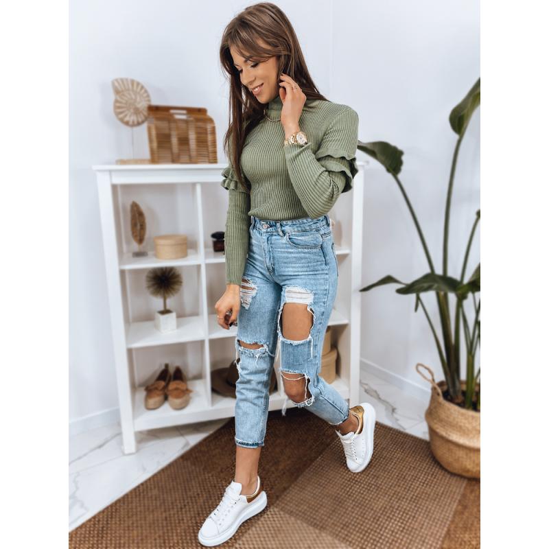 Dámský svetr BUFALO světle zelená