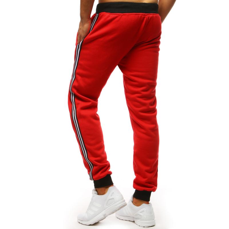 Pánské tepláky LINES červený