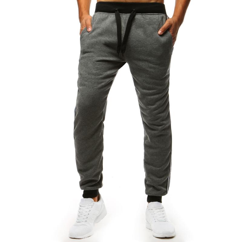 Férfi melegítőnadrág LINES sötétszürke