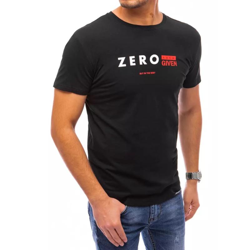 Pánske tričko s potlačou ZERO čierne