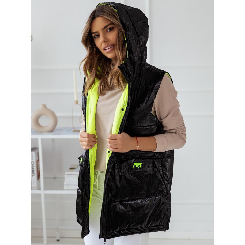 Női steppelt mellény MAYLO fekete