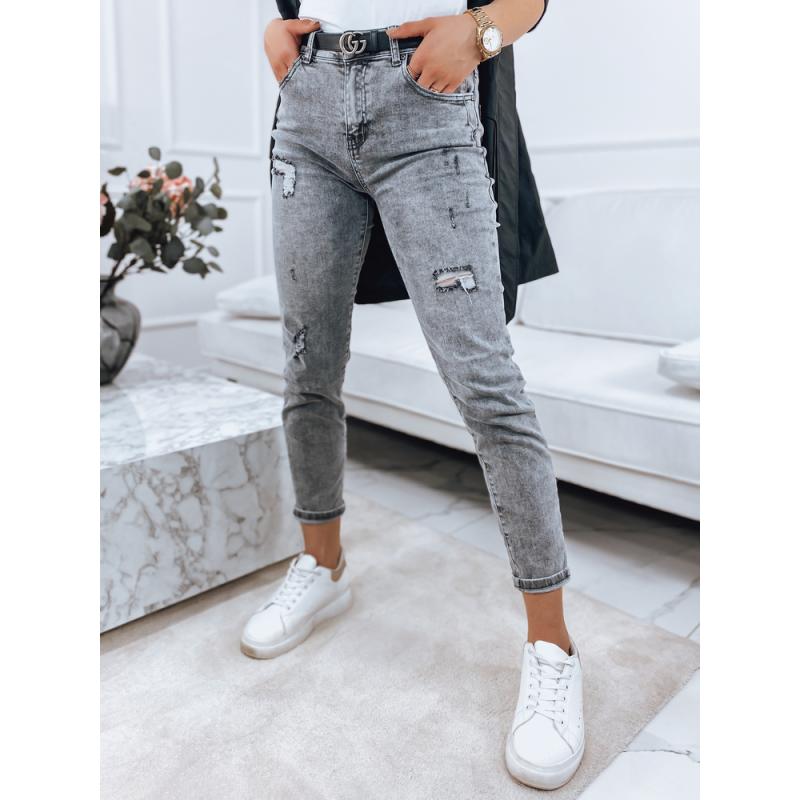 Dámske džínsové nohavice OHIO šedé