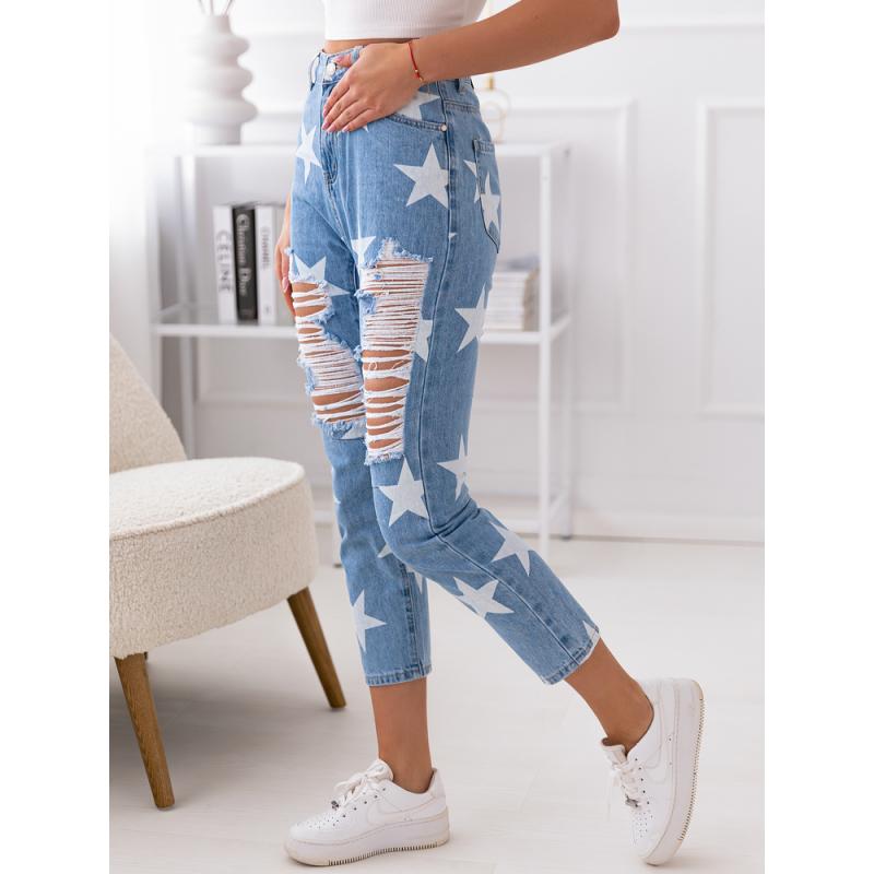 Dámske džínsové nohavice CALI modré