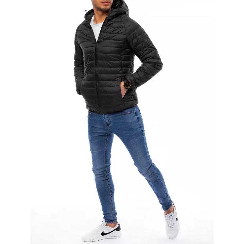 Pánská přechodná prošívaná bunda MILO černá