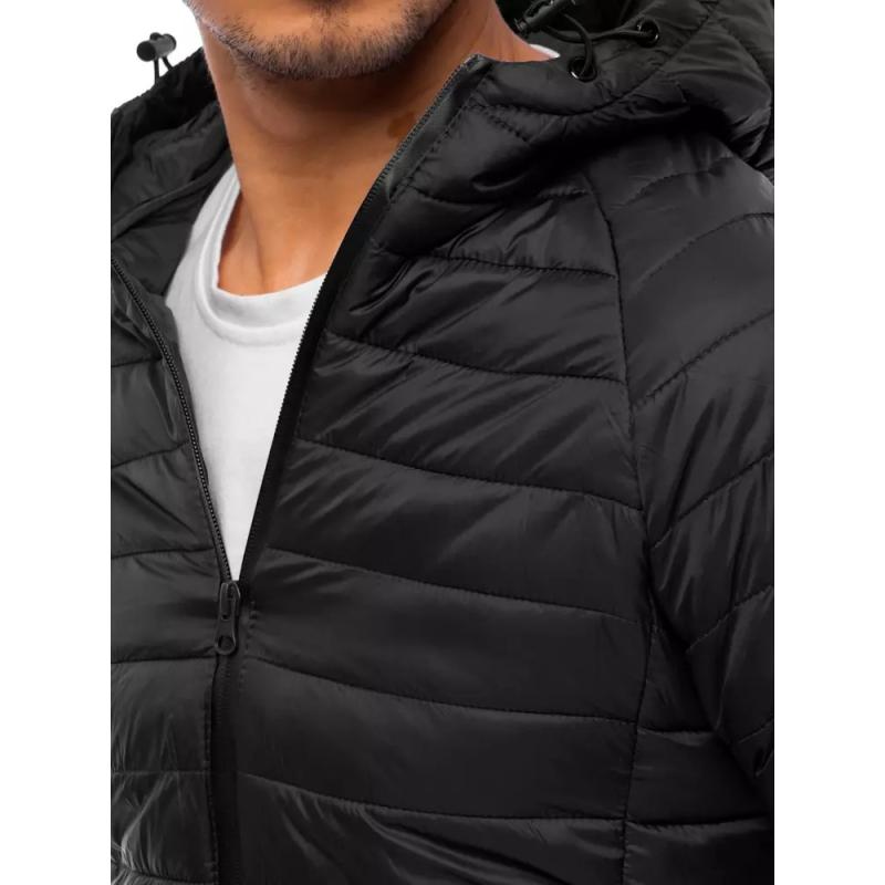 Pánská přechodná prošívaná bunda MILO černá