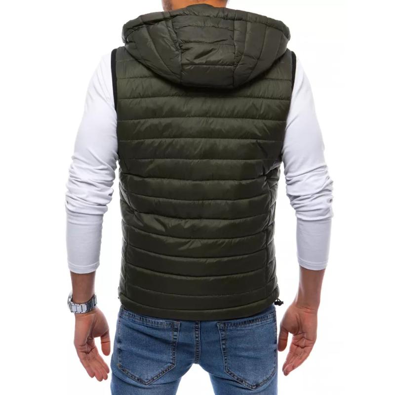 Pánská jarní prošívaná vesta MILA zelená