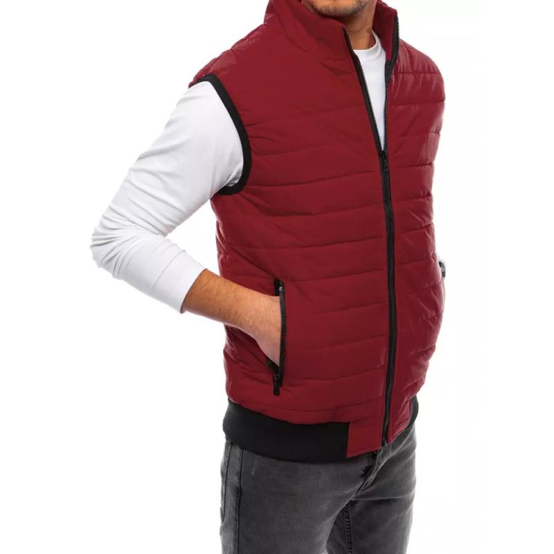 Pánská prošívaná vesta MILA bordó