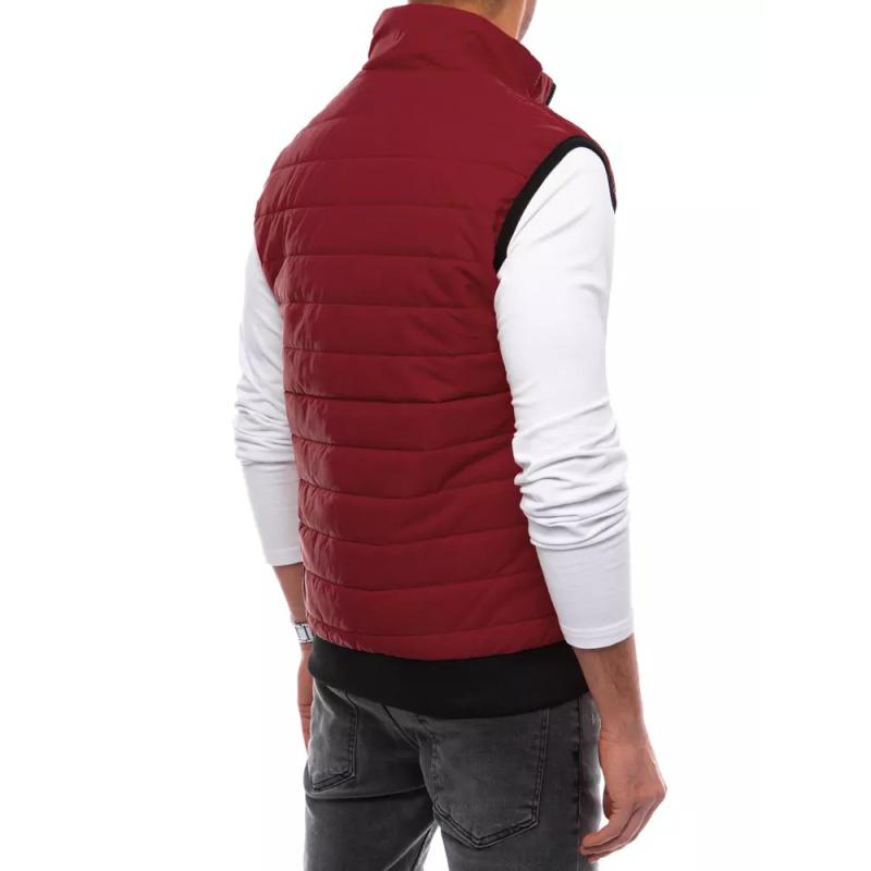 Pánská prošívaná vesta MILA bordó