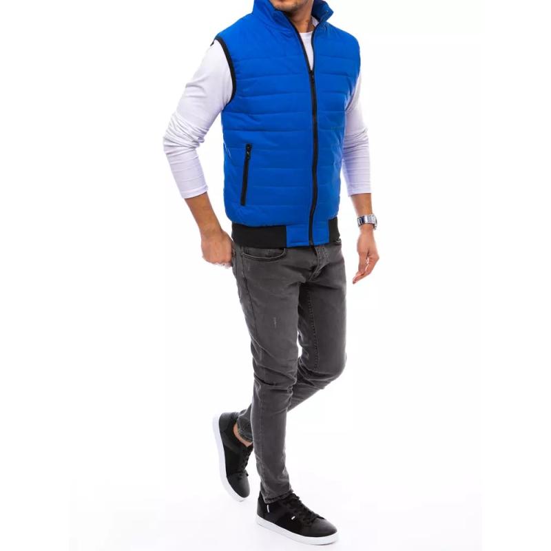 Férfi steppelt mellény MILA kék