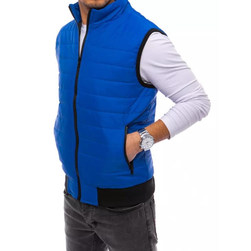 Férfi steppelt mellény MILA kék