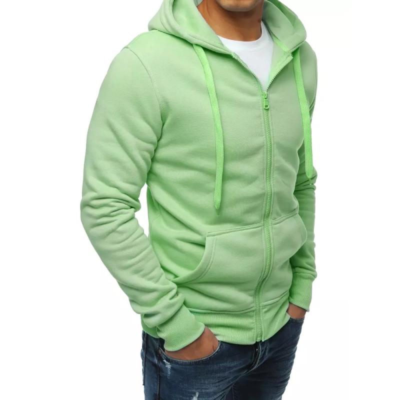 Pánská mikina s kapucí BASE mátová