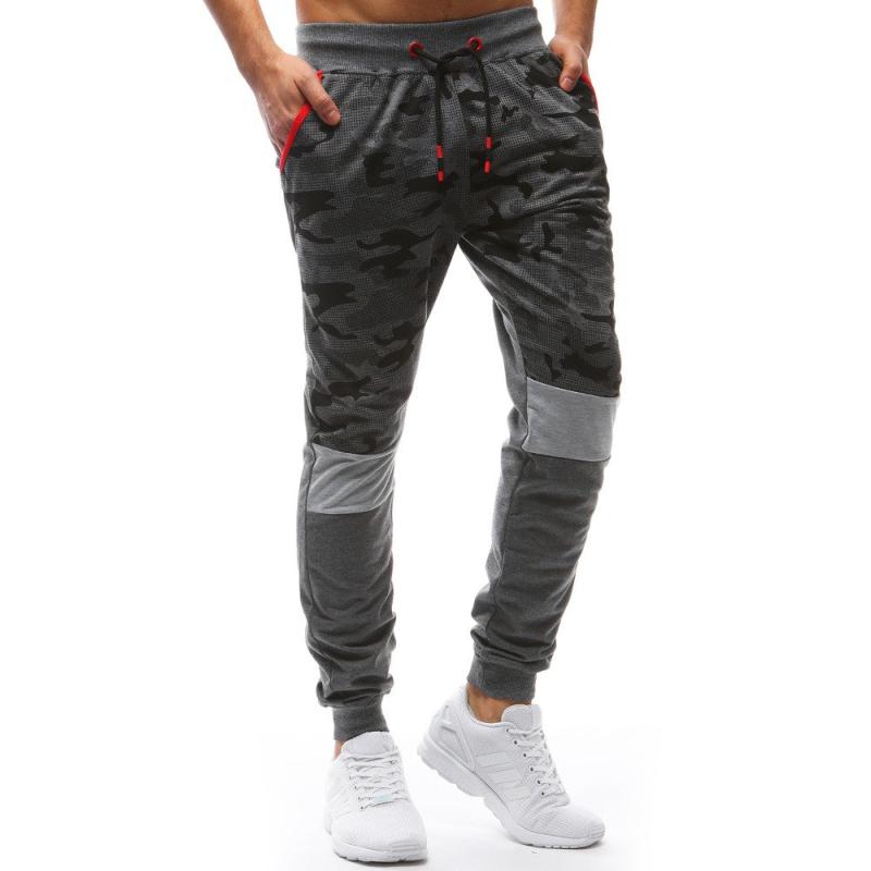 Férfi terepszínű melegítőnadrág RULA sötétszürke