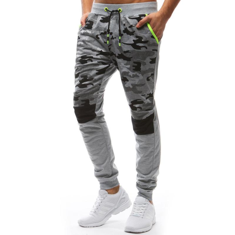 Férfi terepszínű tréningnadrág RULA világosszürke